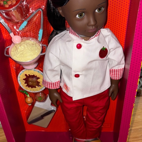 Our Generation Chef Doll with Accessories Chantel NIB - Picture 3 of 5